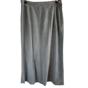 AMY K SU SPORT Green Essential Basic Maxi Skirt Very Soft SZ LRG